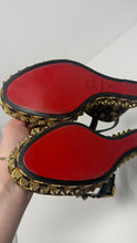 Christian Louboutin Shoes, Nappa Silk Leopard Wedges (size 38)