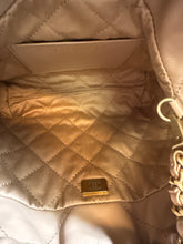 Chanel Bag, Beige Shiny Calfskin Leather 22 Mini Hobo Crossbody
