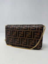 Fendi Bag, FF Embossed Leather Wallet on Chain
