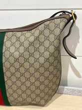 Gucci Bag, GG Supreme Monogram Web Ophidia Half Moon Hobo Crossbody