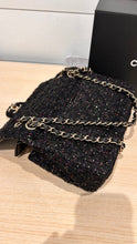 Chanel Bag, Black Sequin & Tweed Medium Double Flap Bag