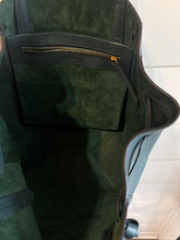 Celine Bag, Hunter Green Soft Grained Calfskin Small Belt Cabas Phantom Tote