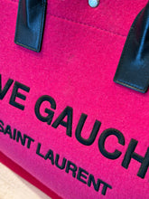 Saint Laurent Bag, Fuchsia Pink Wool Rive Gauche Tote