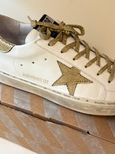 Golden Goose Shoes, White Hi-Star Sneakers (size 41)