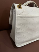 Saint Laurent Bag, Cream Lambskin Matelasse Monogram Medium Niki Chain Satchel
