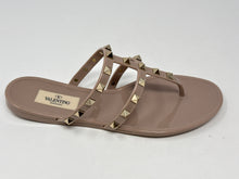 Valentino Shoes, Nude Rubber Rockstud Thong Sandals (size 37)