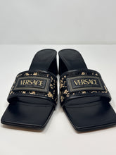 Versace Shoes, Black Logo Mule Sandals (size 39)