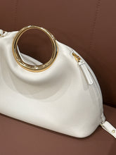 Jacquemus Bag, Ivory Lambskin Le Calino Ring Top Handle Bag