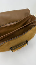 Gucci Bag, Suede Small Aura Horsebit 1955 Shoulder Bag