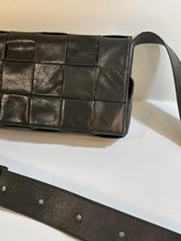 Bottega Veneta Bag, Dark Olive Calfskin Intrecciato Stretch Cassette Crossbody