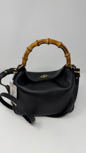 Gucci Bag, Black Leather Diana Small Bamboo Shoulder Bag