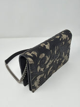 Gucci Bag, GG Supreme Black Arabesque Wallet on Chain
