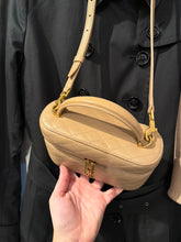 Saint Laurent Bag, Beige Gaby Vanity Mini Quilted Leather Top-Handle Bag
