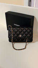 Chanel Bag, 2025 Black Caviar Leather Wallet on Chain Crossbody