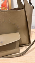 Stella McCartney Bag, Taupe Logo Top Handle Crossbody Tote
