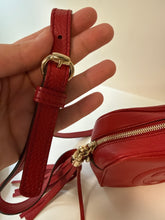 Gucci Bag, Red Pebbled Calfskin Small Soho Disco Bag