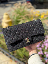 Chanel Bag, Black Sequin & Tweed Medium Double Flap Bag