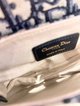 Christian Dior Bag, Navy Oblique Canvas Mini Saddle Bag