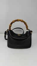 Gucci Bag, Black Leather Diana Small Bamboo Shoulder Bag