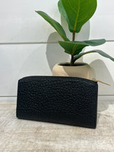 Burberry Black Signature Grain Calfskin Embossed Continental Wallet