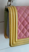 Chanel Bag, 2017 Rainbow Quilted Caviar Medium Boy Bag