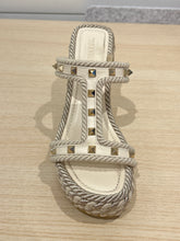 Valentino Shoes, Metallic Rockstud Torchon Wedges (size 39)