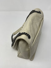 Saint Laurent Bag, Ivory Crinkled Calfskin Matelasse Monogram Baby Niki Chain Satchel