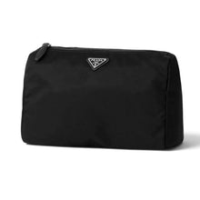 Prada Black Re-Nylon Necessaire Tessuto Nylon Large Pouch