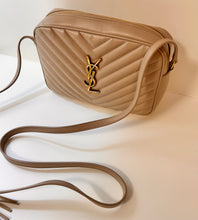 Saint Laurent Bag, Dark Beige Quilted Leather Lou Medium YSL Camera Bag