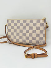 Louis Vuitton Bag, Damier Azur Canvas Double Zip Pouchette Crossbody