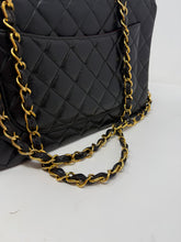 Chanel Bag, 1997 Black Lambskin Quilted XL Jumbo Single Flap