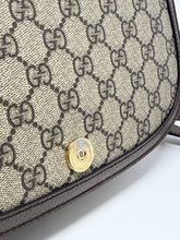 Gucci Bag, GG Supreme Monogram Web Small Ophidia Flap Messenger Bag