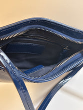 Burberry Bag, Blue Mini Patent Leather Pouchette