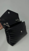 Saint Laurent Bag, Black Quilted Leather Loulou Medium Chain Bag