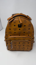 MCM Bag, Cognac Leather Stark Small Backpack