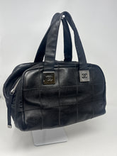 Chanel Bag, 2004 Black Quilted Calfskin Leather Chocolate Bar Bag