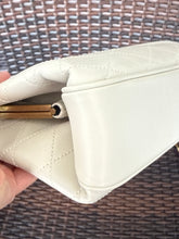Saint Laurent Bag, Ivory Leather Melody Quilted Shoulder Bag