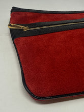 Gucci Bag, Red Ophidia GG Suede Leather Clutch