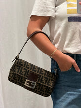 Fendi Bag, Tobacco Zucca Canvas Baguette