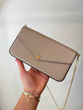 Louis Vuitton Bag, Taupe Epi Felicie Pochette Chain Wallet
