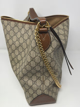 Gucci Bag, GG Supreme Monogram Canvas Large Chain Hobo Bag