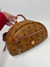 MCM Bag, Cognac Leather Cylinder Small Belt Bagm