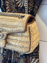Gucci Bag, Gg Marmont Woven Medium Shoulder Bag