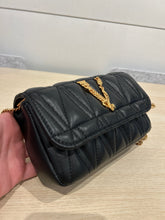 Versace Bag, Black Virtus Quilted Leather Mini Bag