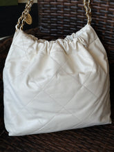 Chanel Bag, 2022 White Shiny Calfskin Small 22 Hobo Bag