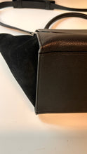 Celine Bag, Black Drummed Calfskin & Suede Trapeze Tote