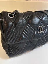 Chanel Bag, Black Lambskin Leather Quilted “In and Out” Maxi Shoulder Bag