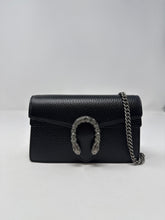 Gucci Bag, Black Pebbled Leather Dionysus Super Mini Chain Bag