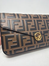 Fendi Bag, FF Embossed Leather Wallet on Chain