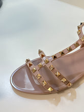 Valentino Shoes, Nude Rockstud Flat Sandals (size 38)